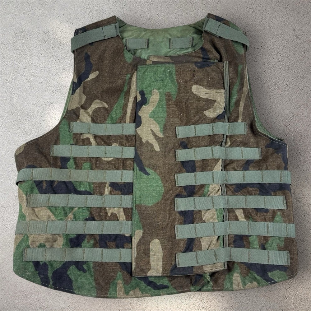 Interceptor Base Vest Size L‎ Without Soft Panels BDU Woodland Camo Point Blank